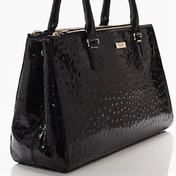 Kate Spade Alexander Avenue Martine Ostrich Embossed Leather EUC Woman’s Purse - Picture 3 of 17